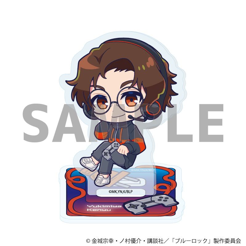 アクリルぷちスタンド「TVアニメ『ブルーロック』」32/ゲーム実況ver. コンプリートセット(全8種)(ミニキャライラスト)