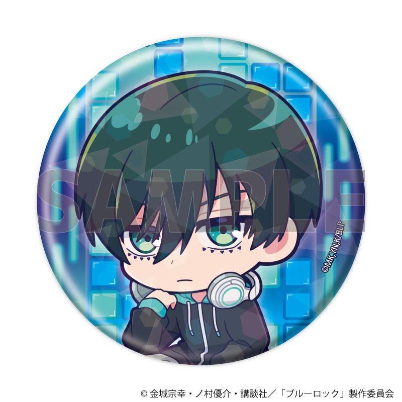 ホログラム缶バッジ(57mm)「TVアニメ『ブルーロック』」23/ゲーム実況ver. コンプリートセット(全8種)(ミニキャライラスト)