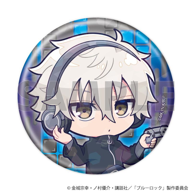 ホログラム缶バッジ(57mm)「TVアニメ『ブルーロック』」23/ゲーム実況ver. コンプリートセット(全8種)(ミニキャライラスト)