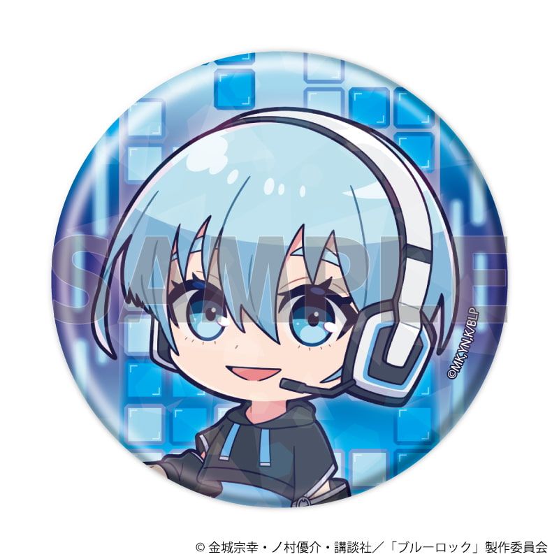 ホログラム缶バッジ(57mm)「TVアニメ『ブルーロック』」23/ゲーム実況ver. コンプリートセット(全8種)(ミニキャライラスト)