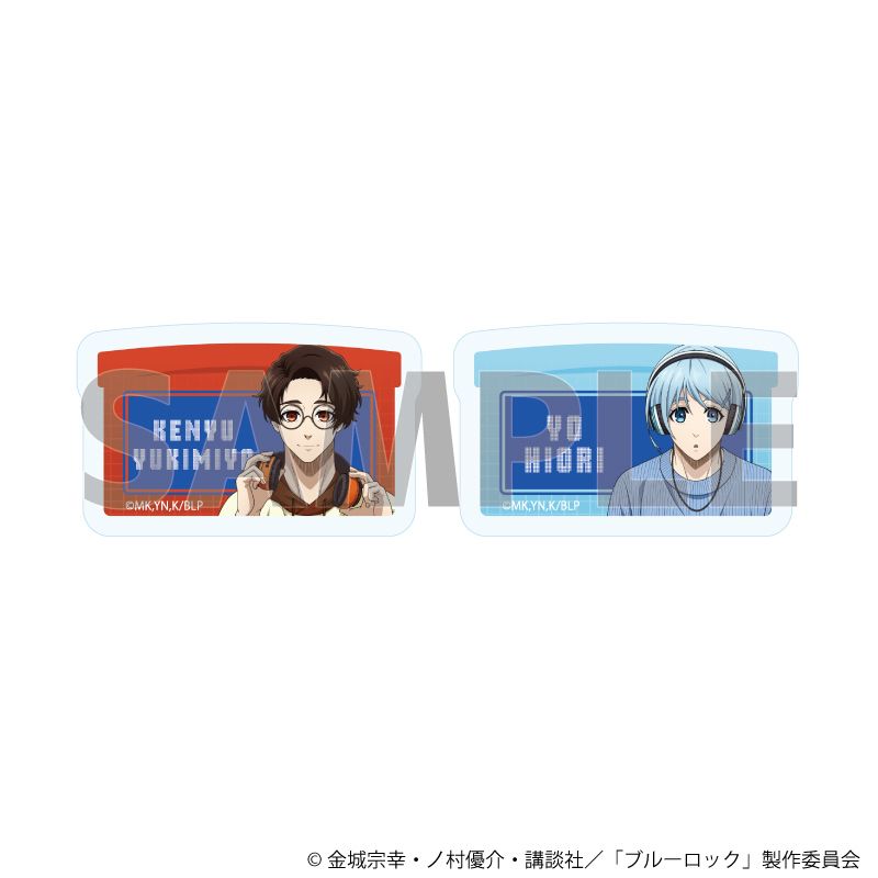 クリアステッカー2枚セット「TVアニメ『ブルーロック』」04/雪宮 剣優&氷織 羊 ゲーム実況ver.(描き下ろしイラスト)