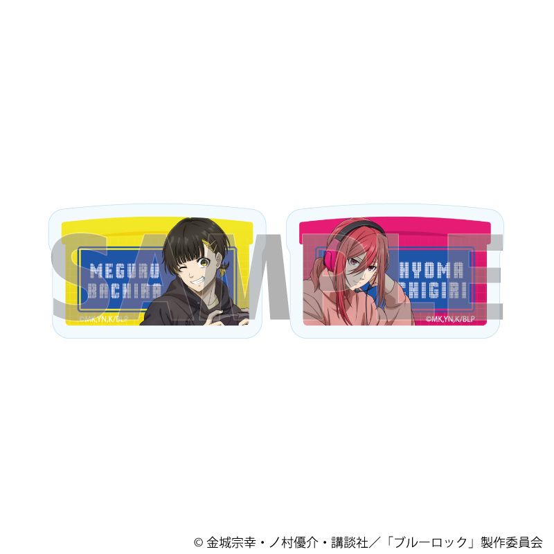 クリアステッカー2枚セット「TVアニメ『ブルーロック』」03/蜂楽 廻&千切 豹馬 ゲーム実況ver.(描き下ろしイラスト)