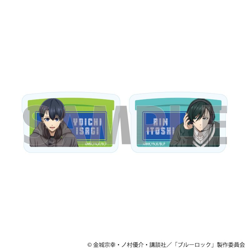 クリアステッカー2枚セット「TVアニメ『ブルーロック』」01/潔 世一&糸師 凛 ゲーム実況ver.(描き下ろしイラスト)