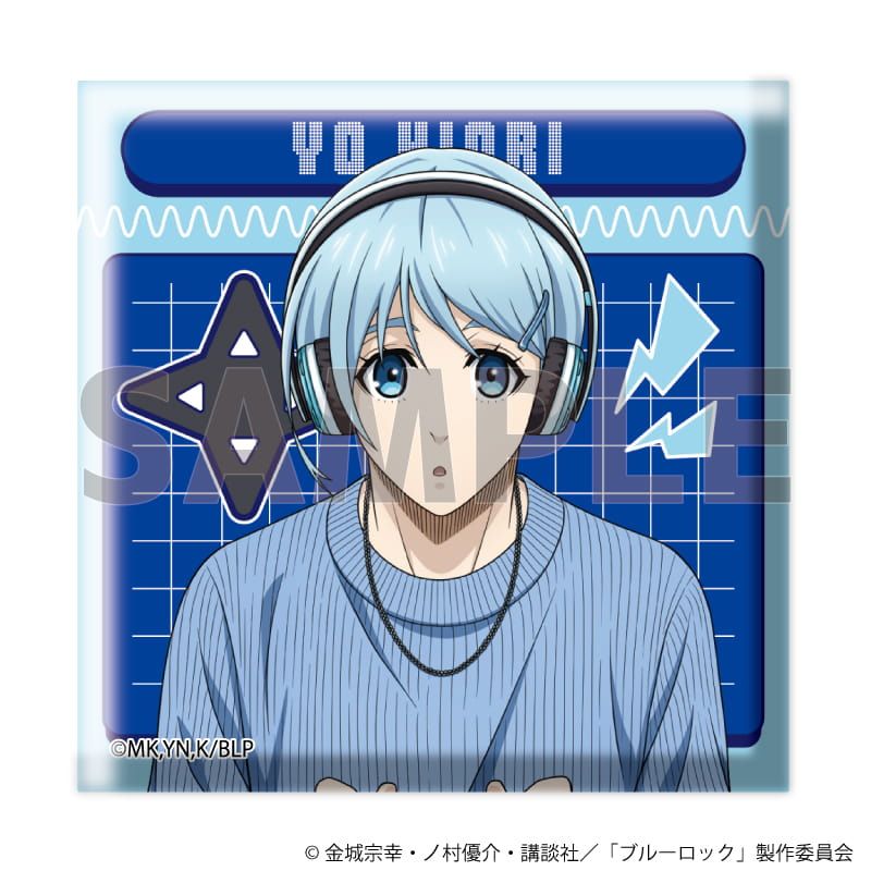 スクエア缶バッジ「TVアニメ『ブルーロック』」03/ゲーム実況ver. コンプリートセット(全8種)(描き下ろしイラスト)