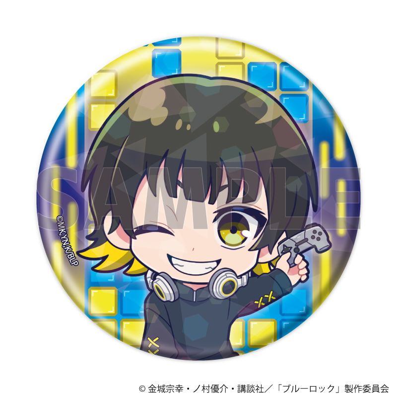 ホログラム缶バッジ(57mm)「TVアニメ『ブルーロック』」23/ゲーム実況ver. ブラインド(8種)(ミニキャライラスト)