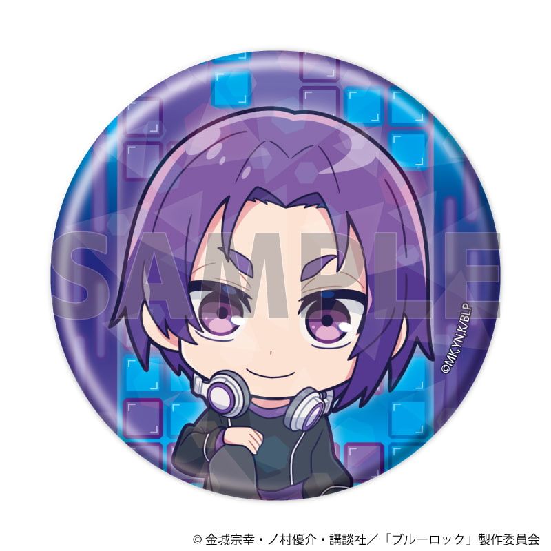 ホログラム缶バッジ(57mm)「TVアニメ『ブルーロック』」23/ゲーム実況ver. ブラインド(8種)(ミニキャライラスト)