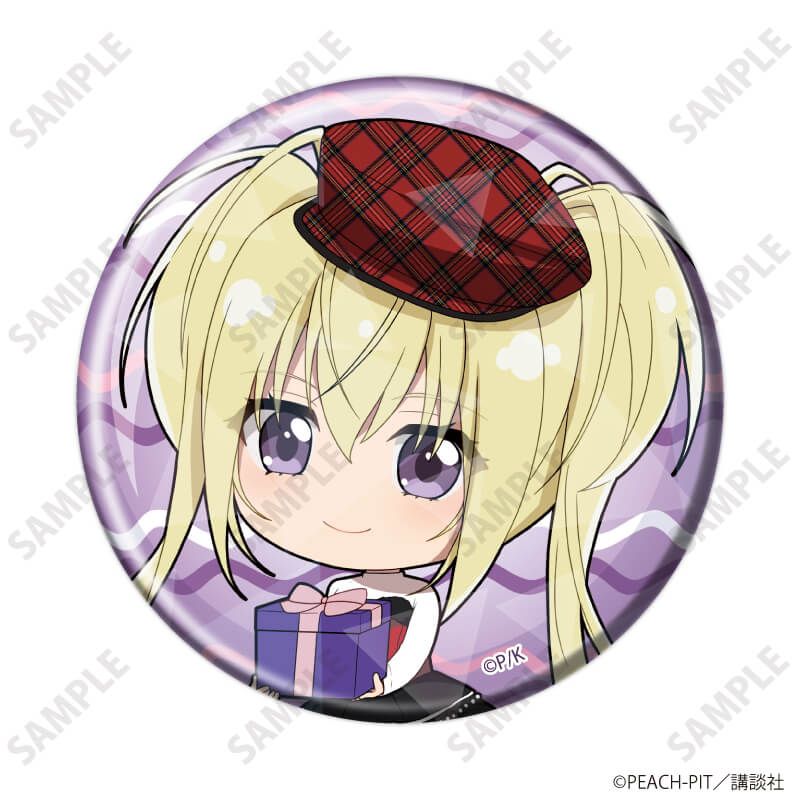 ホログラム缶バッジ(57mm)「しゅごキャラ！」10/クリスマスver. ブラインド(9種)(ミニキャライラスト)