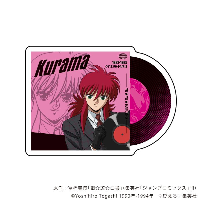 ダイカットスマホステッカー「幽☆遊☆白書」09/蔵馬 音楽ver.(描き下ろしイラスト)