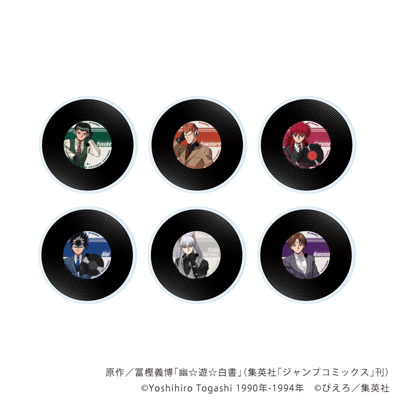 アクリルコースター「幽☆遊☆白書」01/音楽ver. ブラインド(6種)(描き下ろしイラスト)