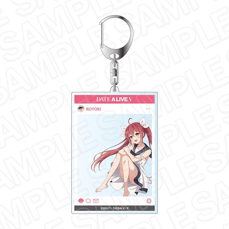 デート・ア・ライブV SNS風アクリルキーホルダー 五河琴里 マリンVer.