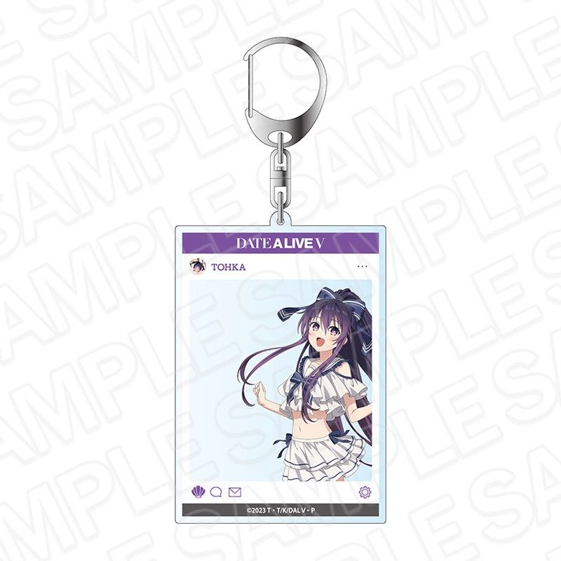 デート・ア・ライブV SNS風アクリルキーホルダー 夜刀神十香 マリンVer.