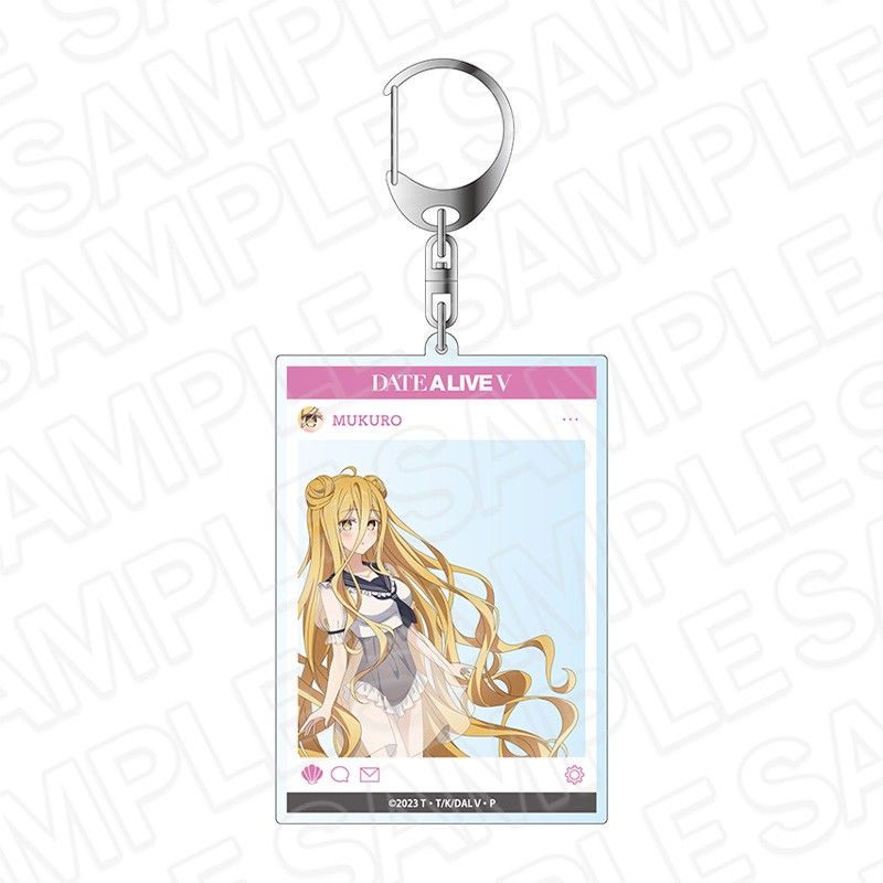 デート・ア・ライブV SNS風アクリルキーホルダー 星宮六喰 マリンVer.