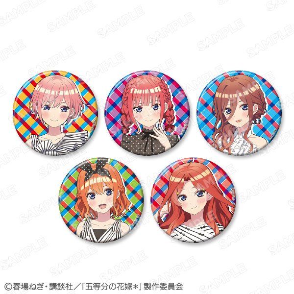 五等分の花嫁* トレーディンググリッター75mm缶バッジ