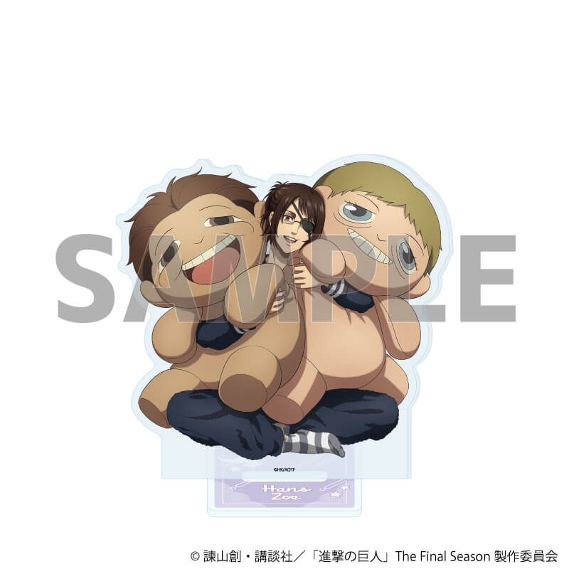アクリルスタンド「TVアニメ『進撃の巨人』The Final Season」08/ハンジ・ゾエ くつろぎver.(描き下ろしイラスト)