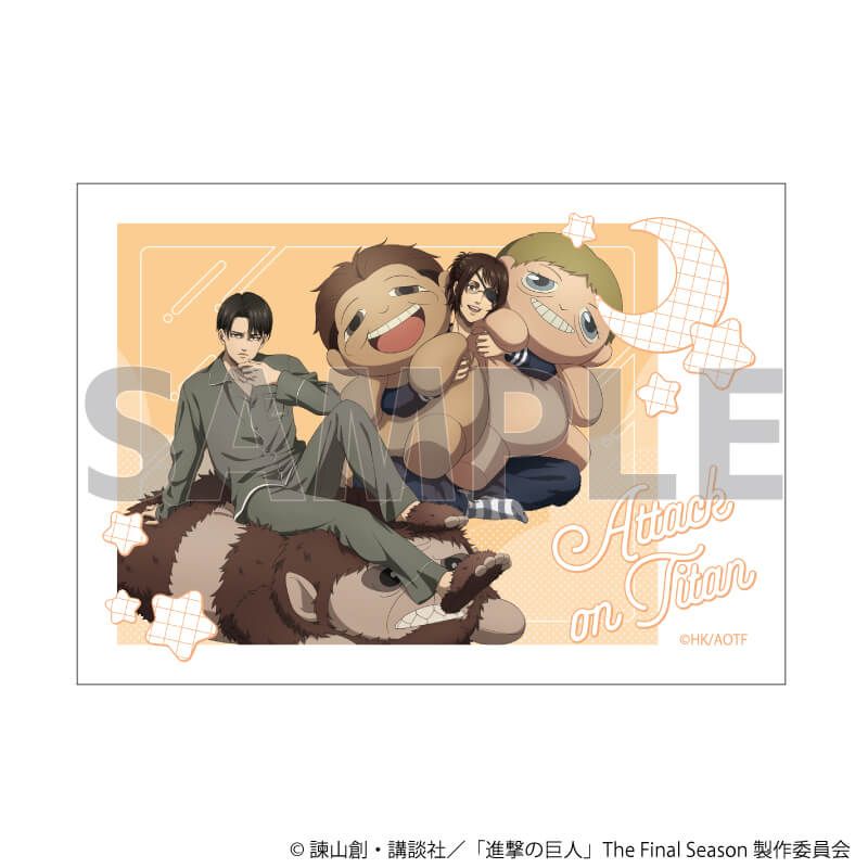 ミニフォトカード「TVアニメ『進撃の巨人』The Final Season」01/くつろぎver. コンプリートセット(全6種)(描き下ろしイラスト)