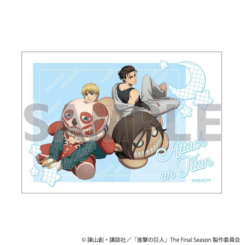 ミニフォトカード「TVアニメ『進撃の巨人』The Final Season」01/くつろぎver. ブラインド(6種)(描き下ろしイラスト)