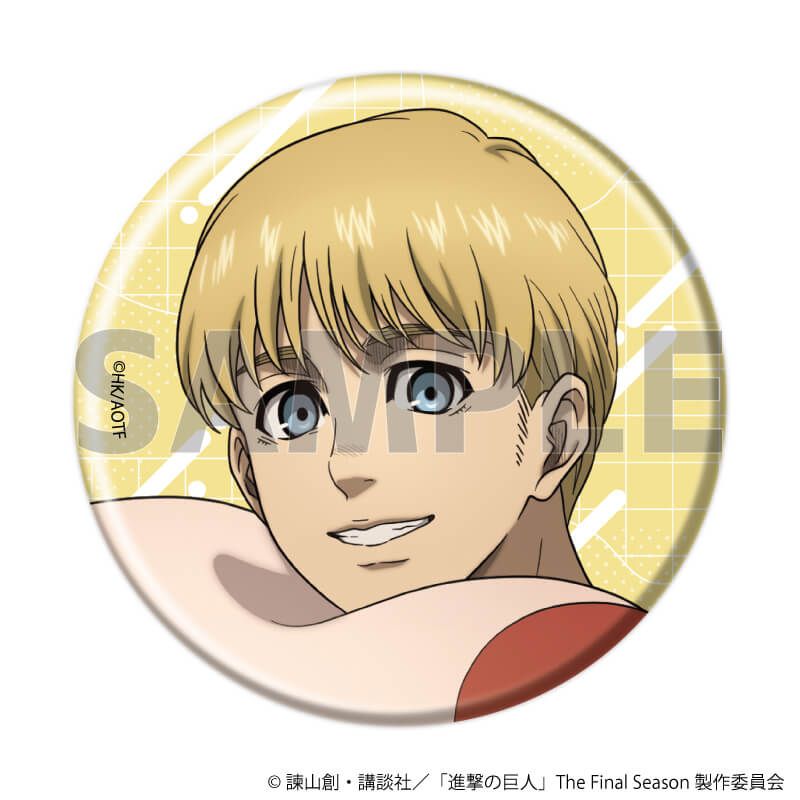 マット缶バッジ「TVアニメ『進撃の巨人』The Final Season」01/くつろぎver. ブラインド(6種)(描き下ろしイラスト)