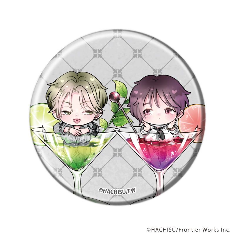 缶バッジ「甘くて熱くて息もできない」02/ブラインド(5種)(公式&描き下ろしイラスト)