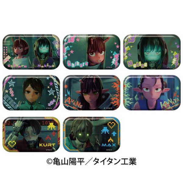 銀河特急 ミルキー☆サブウェイ ラメキラスクエアカンバッジ