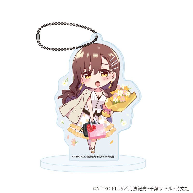 アクリルスタンドキーホルダー「がっこうぐらし！」10/若狭悠里A(描き下ろしイラスト)