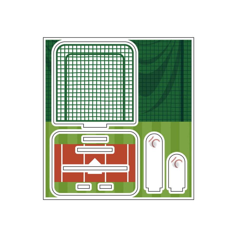 推し活背景ジオラマぷち10/スポーツ(野球)【推し活】