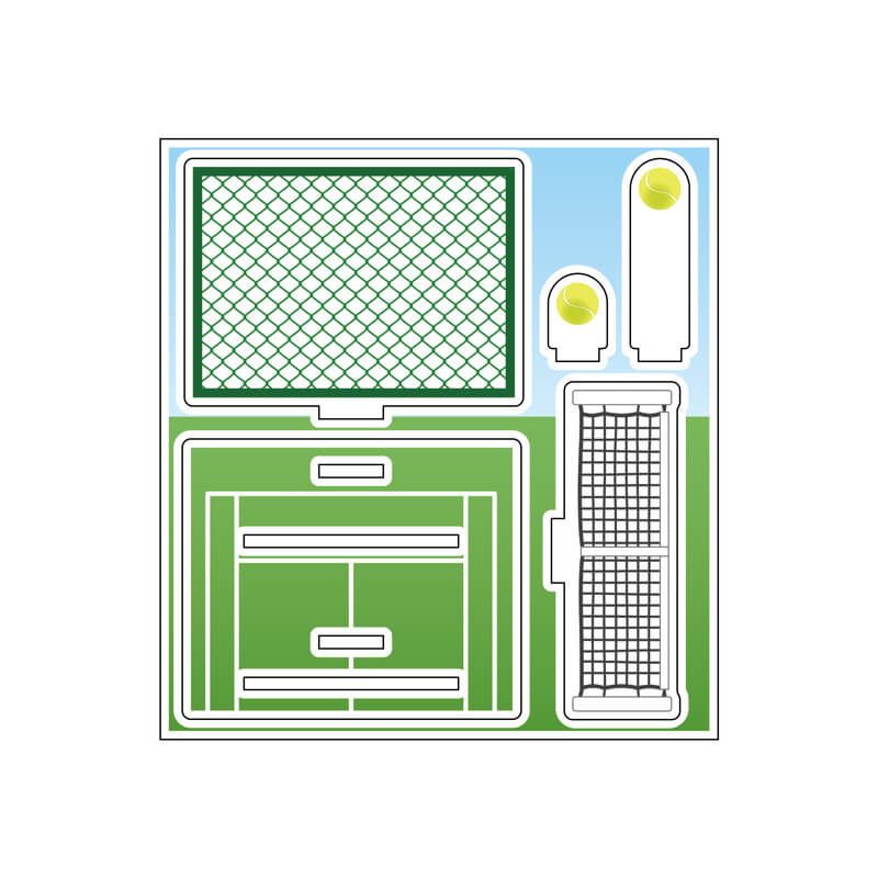 推し活背景ジオラマぷち08/スポーツ(テニス)【推し活】