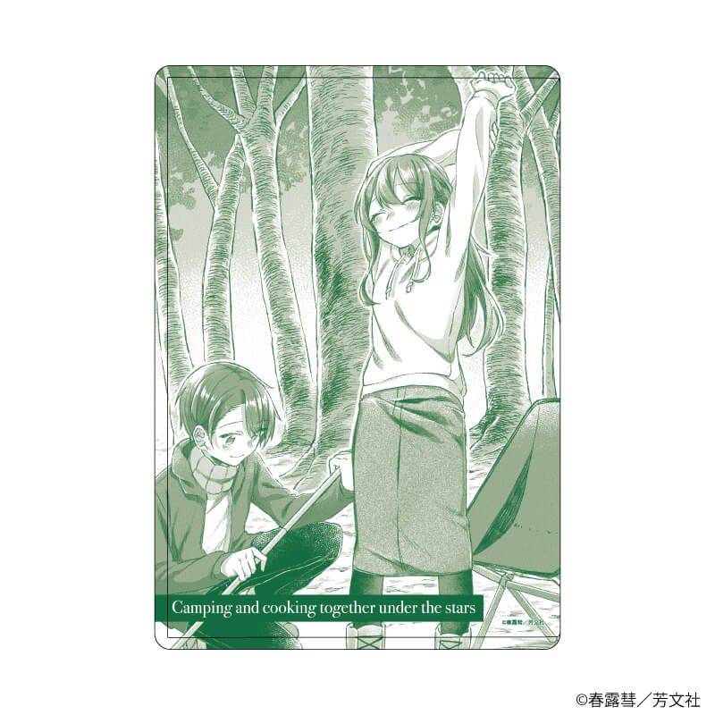 キャラクリアケース「夜空のふたりキャンプごはん」02/B(公式イラスト)