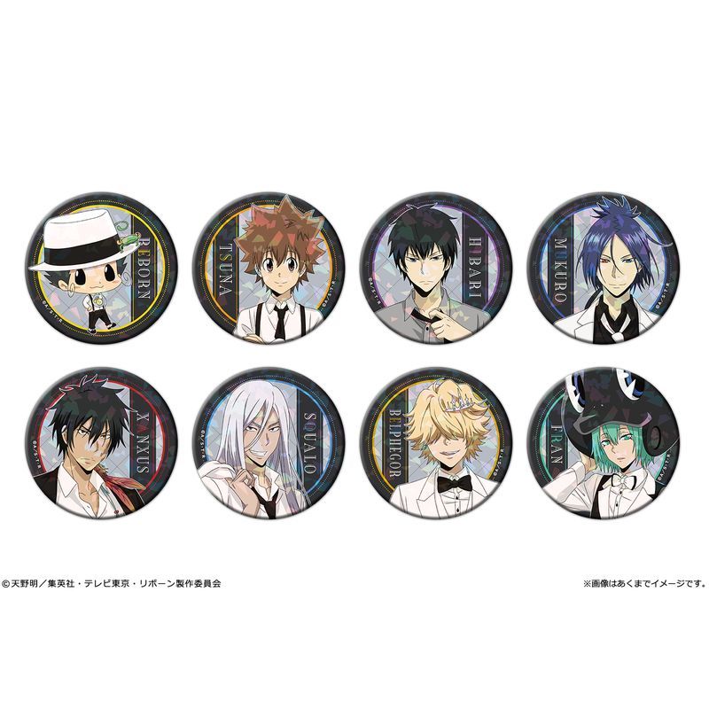 家庭教師ヒットマンREBORN! トレーディングホログラム缶バッジ Ver.モノトーン