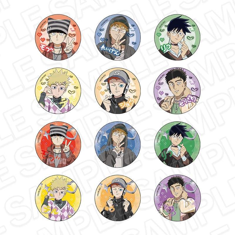 モブサイコ100 カンバッジ プリントシール風Ver.