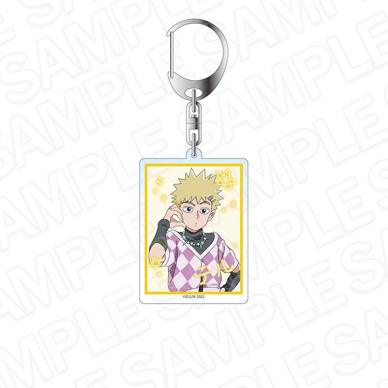 モブサイコ100 ホログラムキーホルダー 花沢輝気 プリントシール風Ver.