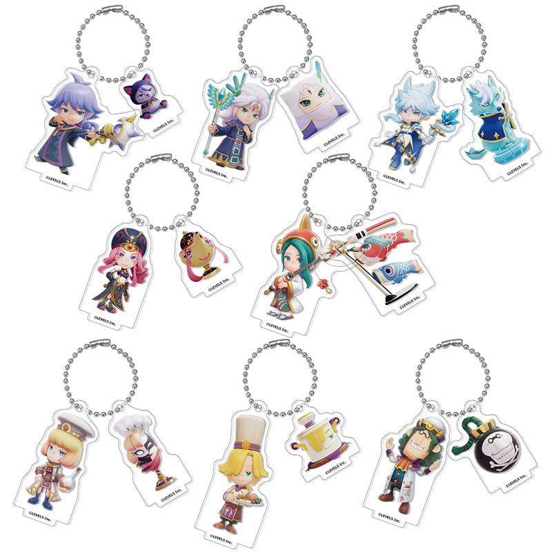 ファンタジーライフi グルグルの竜と時をぬすむ少女 仲間キャラクタートレーディングアクリル2連キーホルダースタンド Vol.2