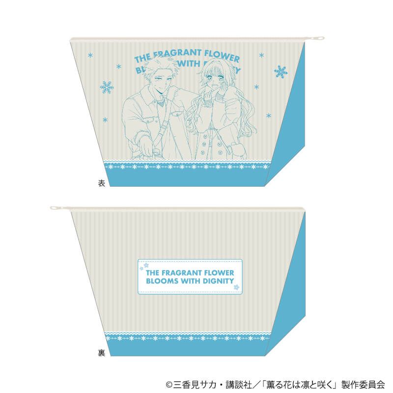 マチ有りポーチ「TVアニメ『薫る花は凛と咲く』」01/紬 凛太郎&和栗薫子(描き下ろしイラスト)