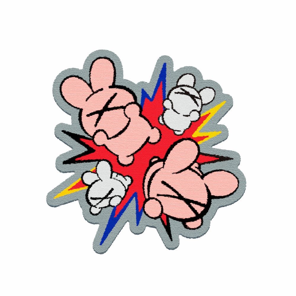 名取さな】飛び出すうさちゃんせんせえ刺繍ワッペン｜アニメ