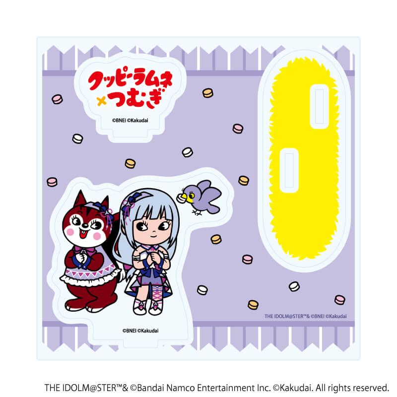 アクリルスタンドプレート「アイドルマスター ミリオンライブ！×クッピーラムネ」03/白石 紬×ラム(デフォルメイラスト)