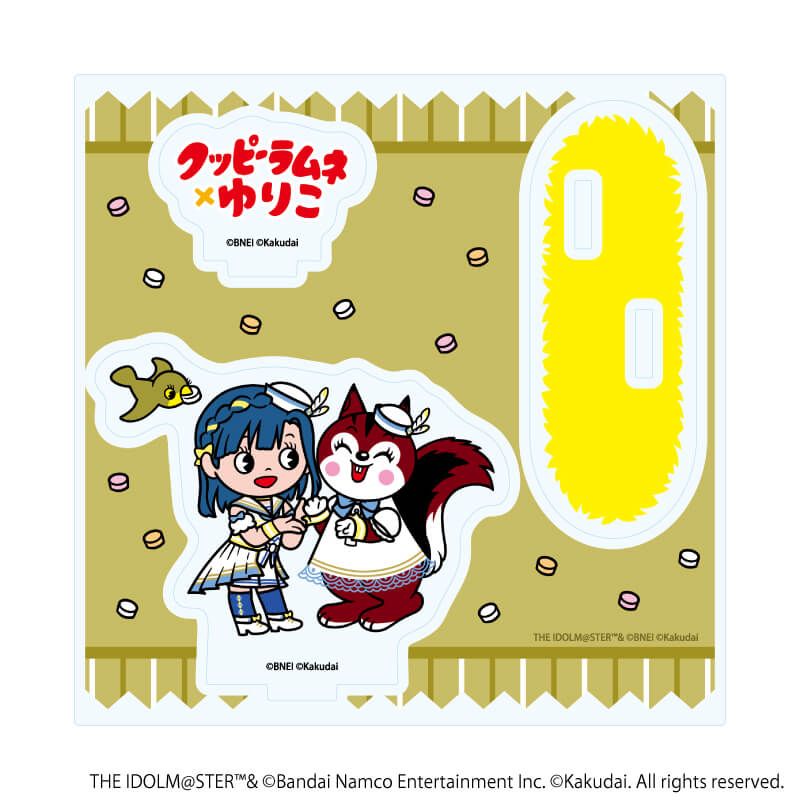 アクリルスタンドプレート「アイドルマスター ミリオンライブ！×クッピーラムネ」02/七尾 百合子×ラム(デフォルメイラスト)