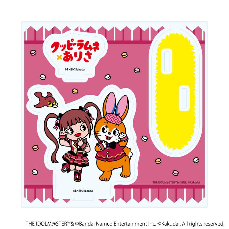 アクリルスタンドプレート「アイドルマスター ミリオンライブ！×クッピーラムネ」01/松田 亜利沙×クッピー(デフォルメイラスト)