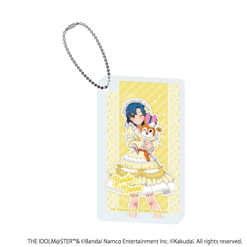 アクリルブロックキーホルダー「アイドルマスター ミリオンライブ！×クッピーラムネ」02/七尾 百合子×クッピー(描き下ろしイラスト)