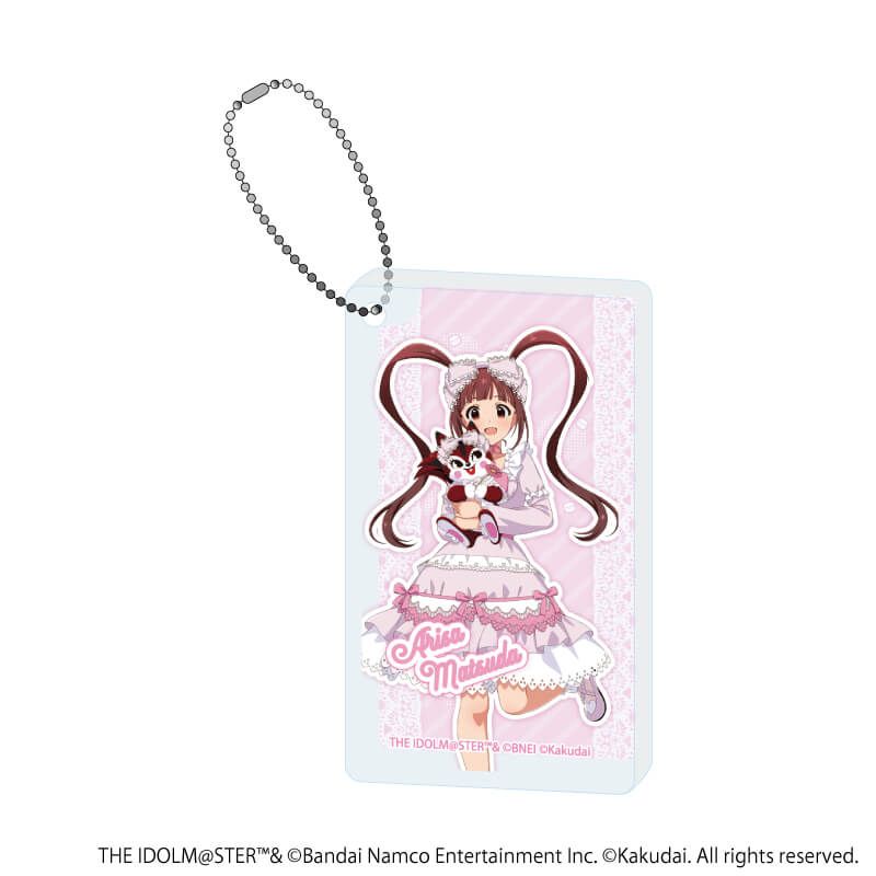 アクリルブロックキーホルダー「アイドルマスター ミリオンライブ！×クッピーラムネ」01/松田 亜利沙×ラム(描き下ろしイラスト)