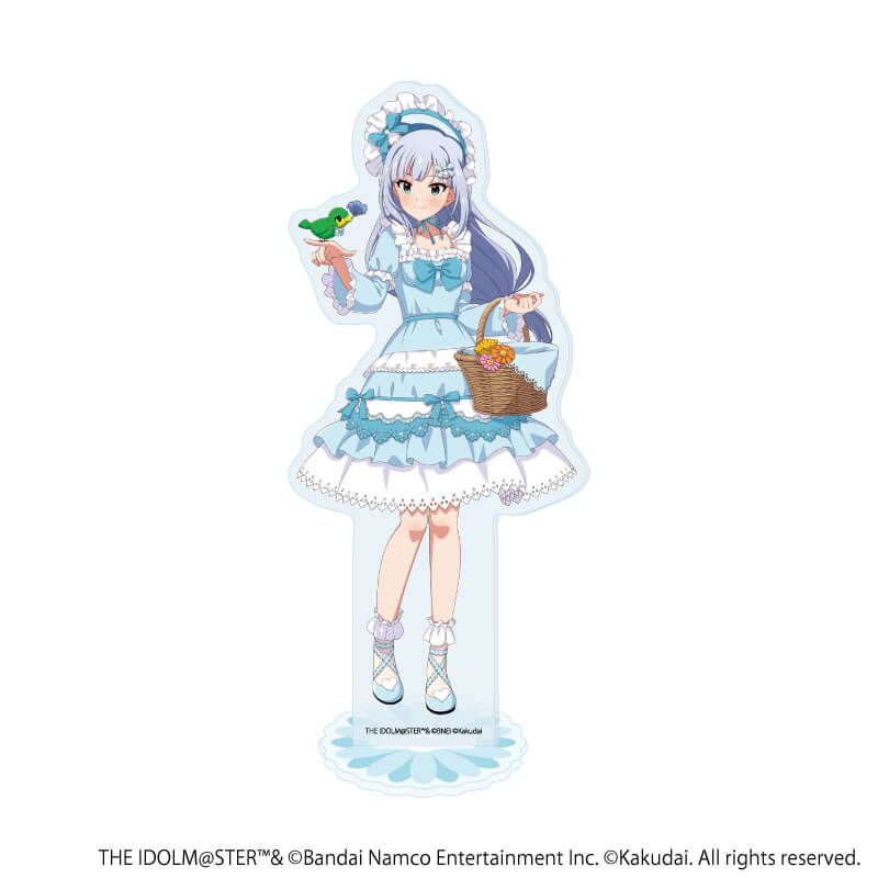 アクリルスタンド「アイドルマスター ミリオンライブ！×クッピーラムネ」03/白石 紬×ピッピ(描き下ろしイラスト)
