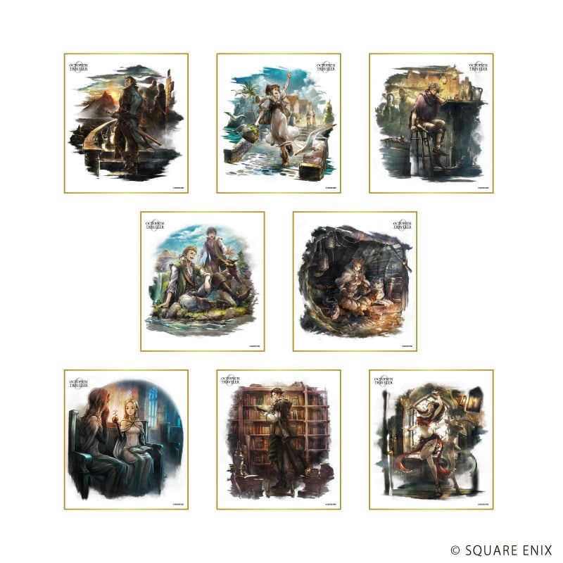 ミニ色紙「OCTOPATH TRAVELER 0」04/コンプリートセット(全8種)(公式イラスト)