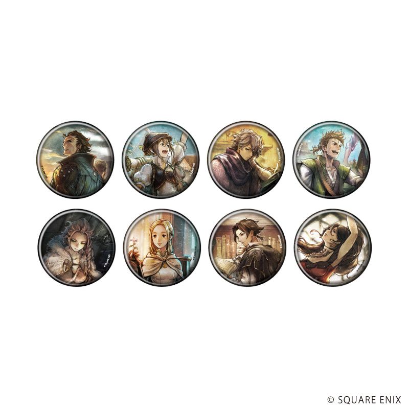 缶バッジ「OCTOPATH TRAVELER 0」04/コンプリートセット(全8種)(公式イラスト)