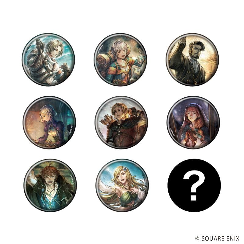 缶バッジ「OCTOPATH TRAVELER 0」01/コンプリートセット(全9種)(公式イラスト)