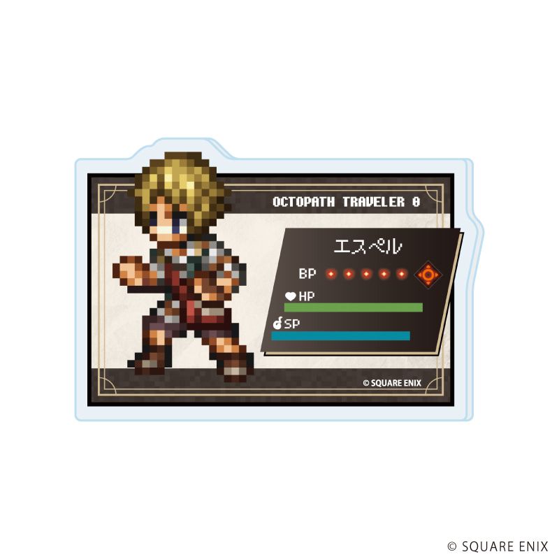 アクリルプレートバッジ「OCTOPATH TRAVELER 0」02/ブラインド(9種)(公式イラスト)