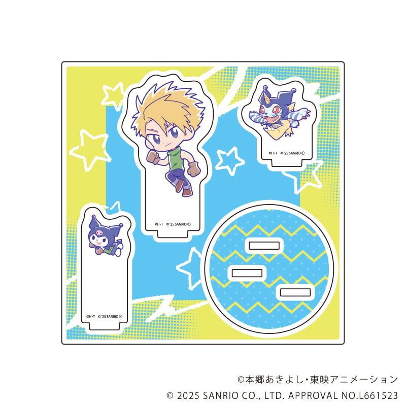 アクリルスタンドプレート「デジモンアドベンチャー×サンリオキャラクターズ」02/石田ヤマト＆ガブモン×クロミ(コラボイラスト)