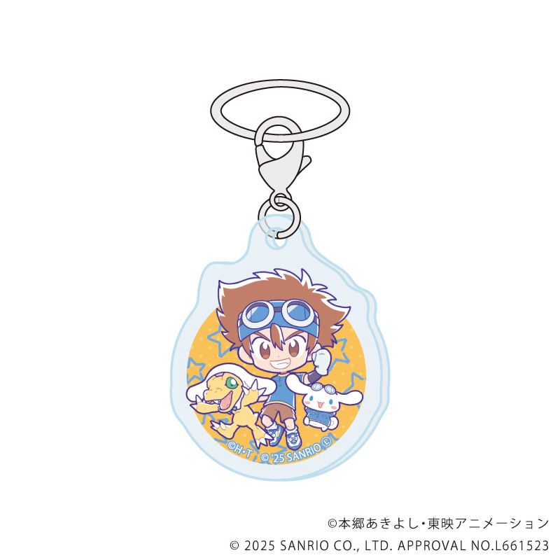 めじるしチャーム「デジモンアドベンチャー×サンリオキャラクターズ」01/コンプリートセット(全8種)(コラボイラスト)