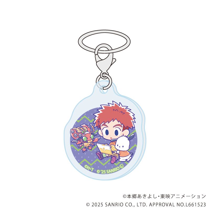 めじるしチャーム「デジモンアドベンチャー×サンリオキャラクターズ」01/コンプリートセット(全8種)(コラボイラスト)