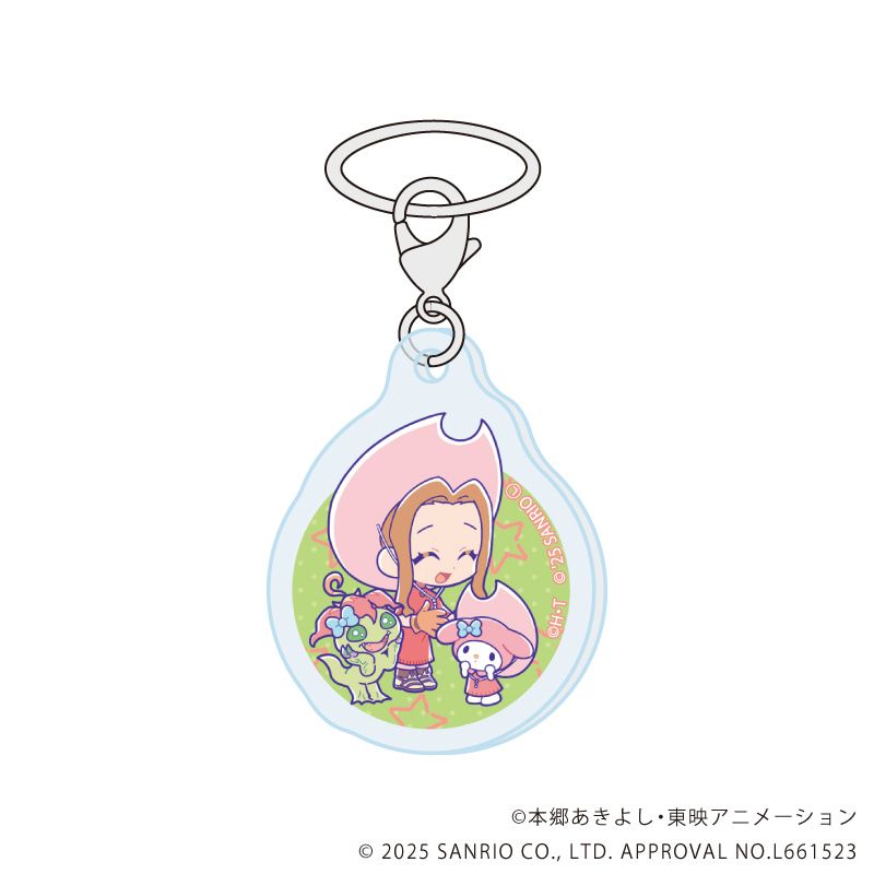 めじるしチャーム「デジモンアドベンチャー×サンリオキャラクターズ」01/コンプリートセット(全8種)(コラボイラスト)