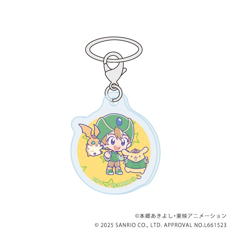 めじるしチャーム「デジモンアドベンチャー×サンリオキャラクターズ」01/コンプリートセット(全8種)(コラボイラスト)