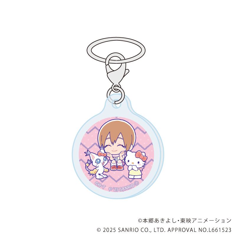 めじるしチャーム「デジモンアドベンチャー×サンリオキャラクターズ」01/コンプリートセット(全8種)(コラボイラスト)