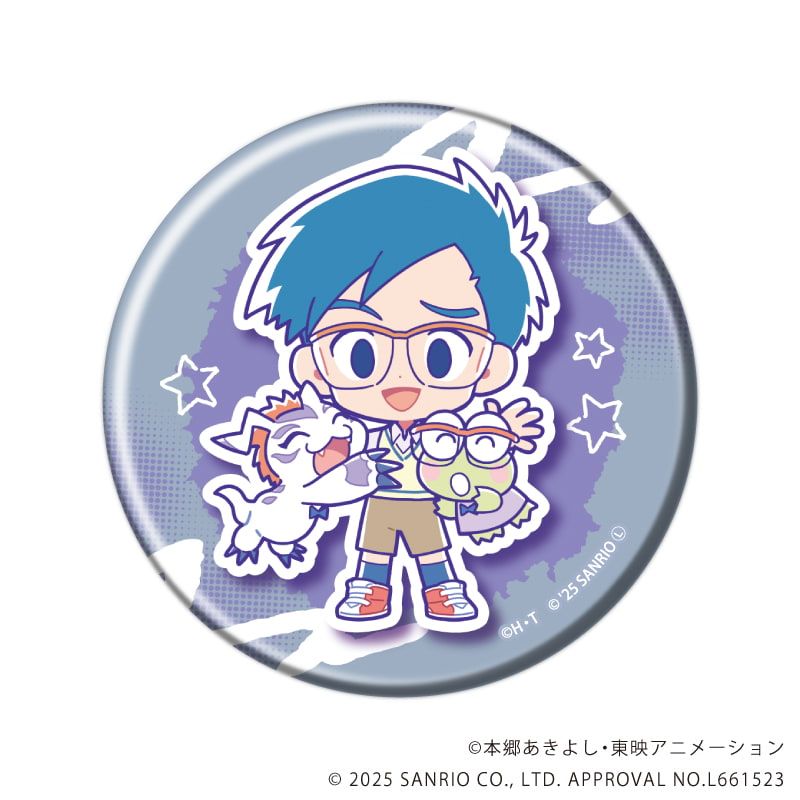 缶バッジ「デジモンアドベンチャー×サンリオキャラクターズ」03/コンプリートセット(全8種)(コラボイラスト)